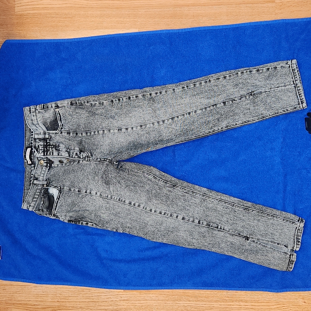 SO black denim button-up jean